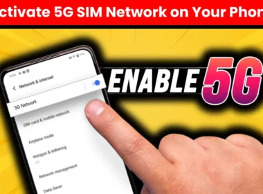 Activate 5G SIM Network