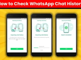 Check WhatsApp Chat History